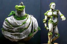 Growing Green Statues