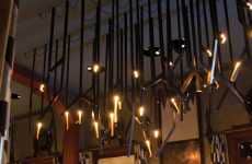 Rigid Pasta Chandeliers