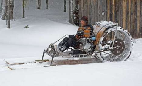 Homemade Snowmobiles