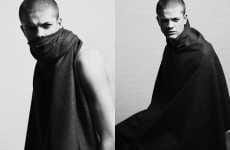 Mysteriously Scarfed Menswear