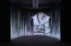 Peeking Curtain Art