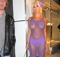 Purple Mesh Frocks Image 4