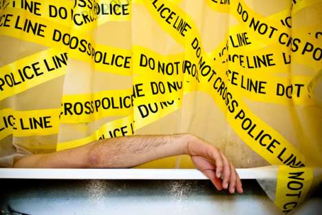 Crime Scene Shower Curtains