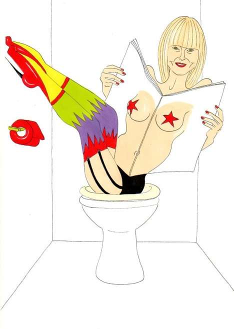 Inappropriate Fashion Icon Illustrations