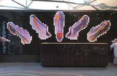 Pixelated Sneaker Walls