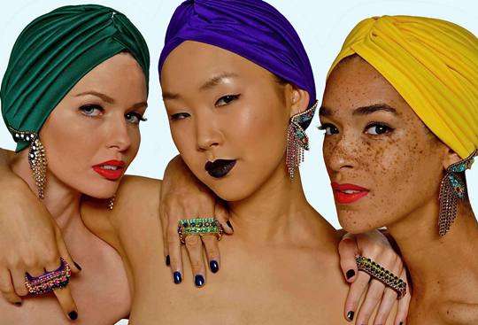 Multi-Hued Headwraps