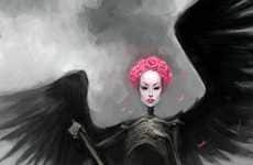 Surreal Death Drawings