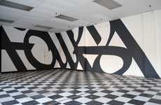 Typographic Graffiti Interiors