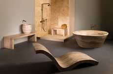 Sinuous Marble Bathrooms