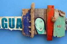 Comical Wood Collages