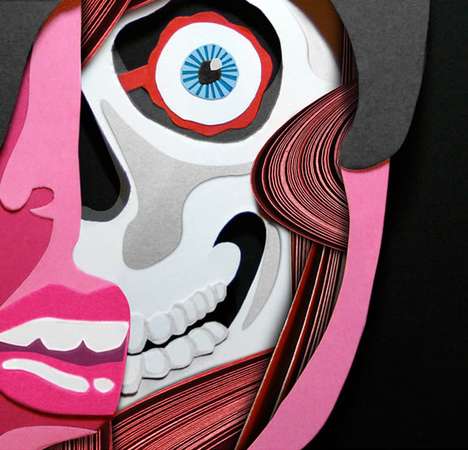 Paper Skull Faces