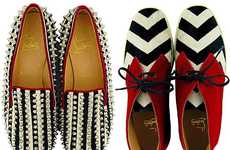 Zebra-Striped Footwear