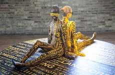 Typographic Body Painting