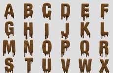 Dripping Chocolate Typography