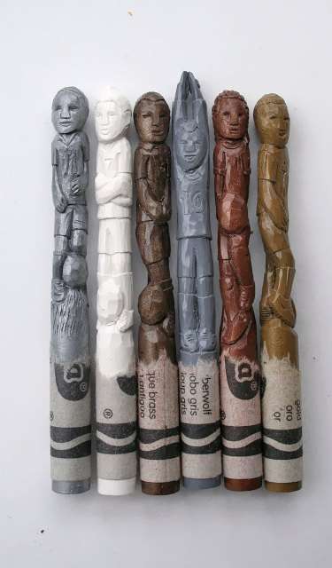 World Cup Crayon Carvings