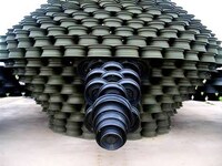 Recycled Rim Mega Sculptures Image 5