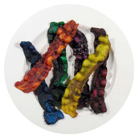 Edible Colored Bacon
