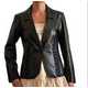 Amber-Embedded Leather Jackets Image 3