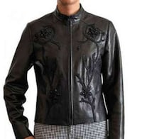 Amber-Embedded Leather Jackets Image 5
