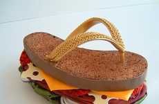 Sculptural Burger Sandals
