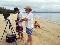 Behind-The-Scenes Beach Shots Image 2
