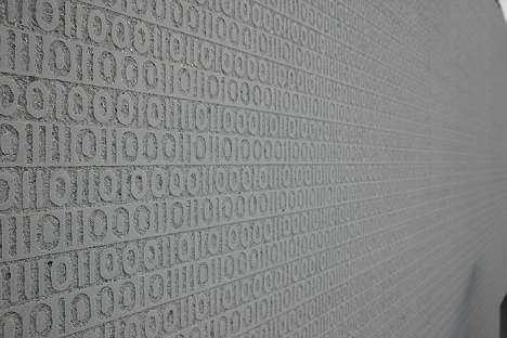 Graphic Concrete Wall Treatment