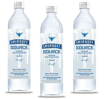 Spring Water + Alcohol = Smirnoff Source Looks Like a Bottle of Water