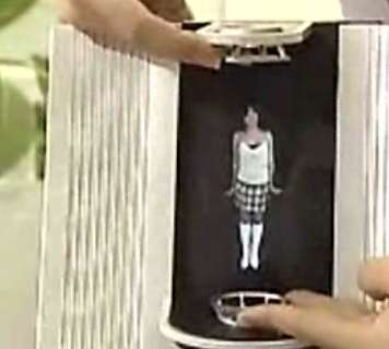 Handheld 3-D Hologram Machine