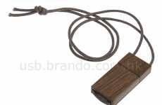 Wooden USB Necklace