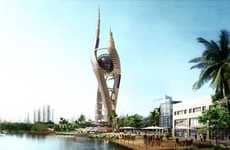 Spiraling Cosmic Towers