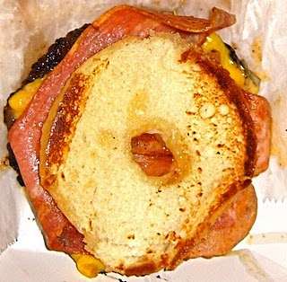 Bacon-Donut Burgers