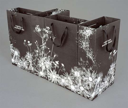 Floral X-Ray Shopping Bags