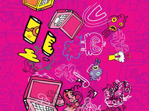 Neon iPhone Graffiti