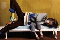 Lounging Schoolgirl Fashion