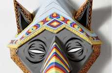 Tribal Rhino Masks