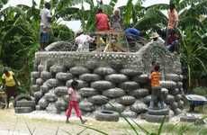Earthquake-Resistant Tire Homes