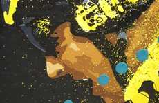 Splattered Sport Art