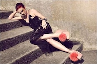 Diaphanous Black Gowns Image 5
