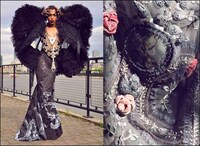 Diaphanous Black Gowns Image 6