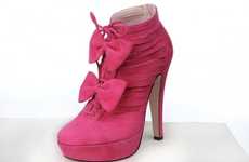 Bubblegum Bow Tie Booties