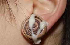 Cinnabon Ear Studs