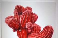 Hyperrealistic Cactus Paintings