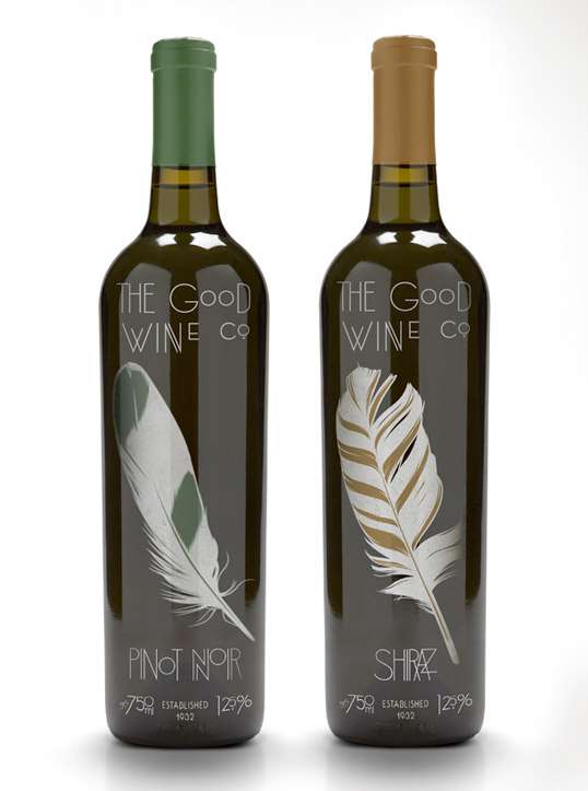 Fancy Feathered Bottles