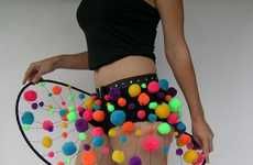 Neon Pom Pom Skirts