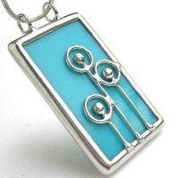 Spiral Stained Glass Pendants Image 3