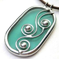 Spiral Stained Glass Pendants Image 8