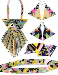 Vivid Hand-Beaded Jewelry Image 2