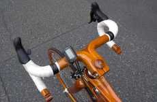 Sleek Wooden Bicycles