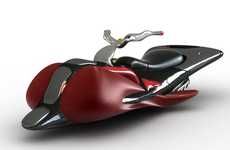 Futuristic Flying Scooters