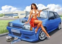 Perky Pinup Digi-Art Image 4